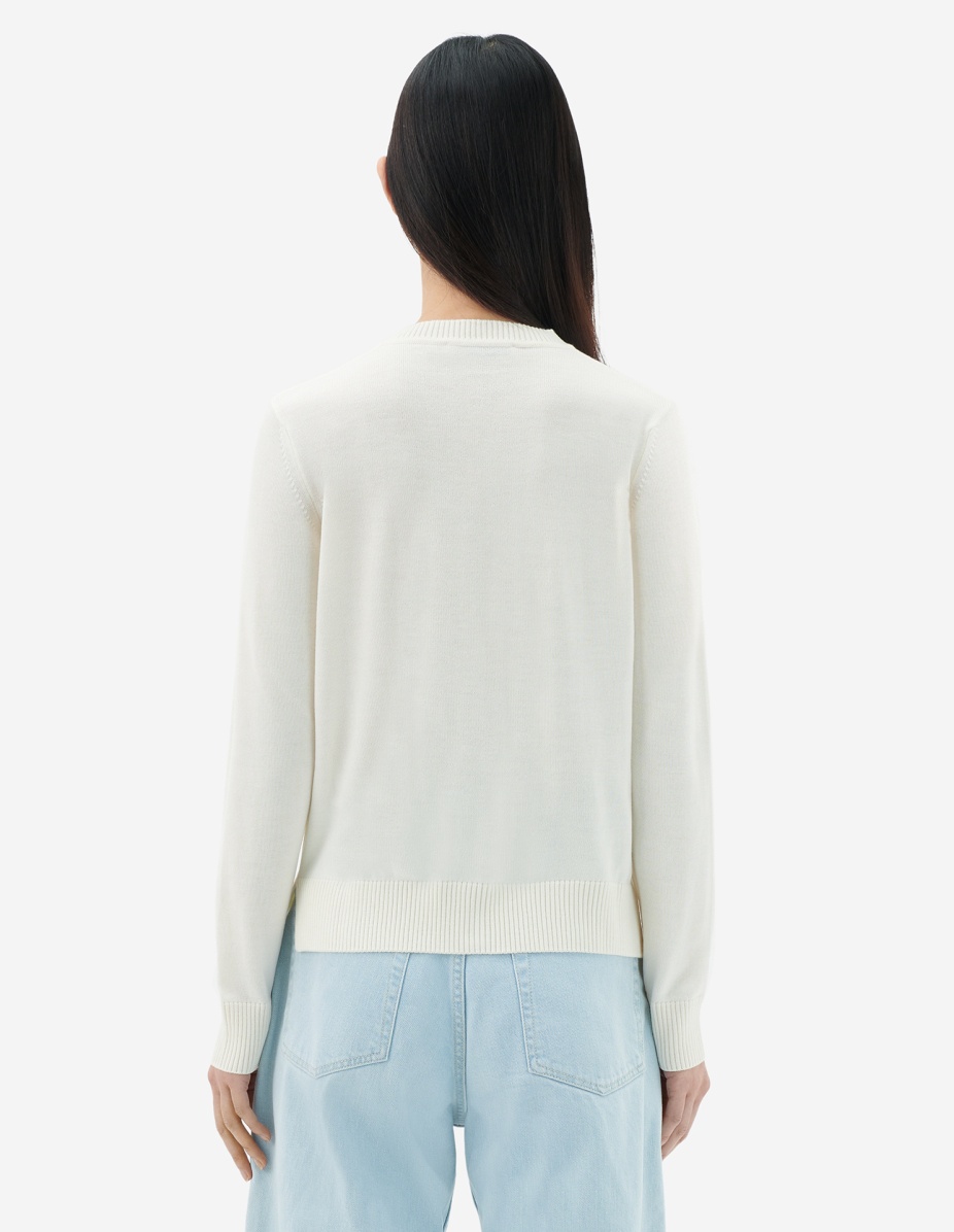 CHILLAX FOX PATCH ADJUSTED R-NECK CARDIGAN - 5