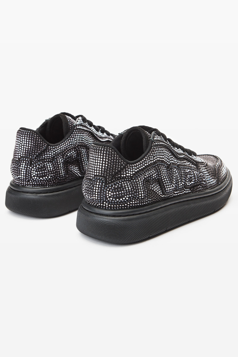 puff crystal hotfix sueded sneaker 4