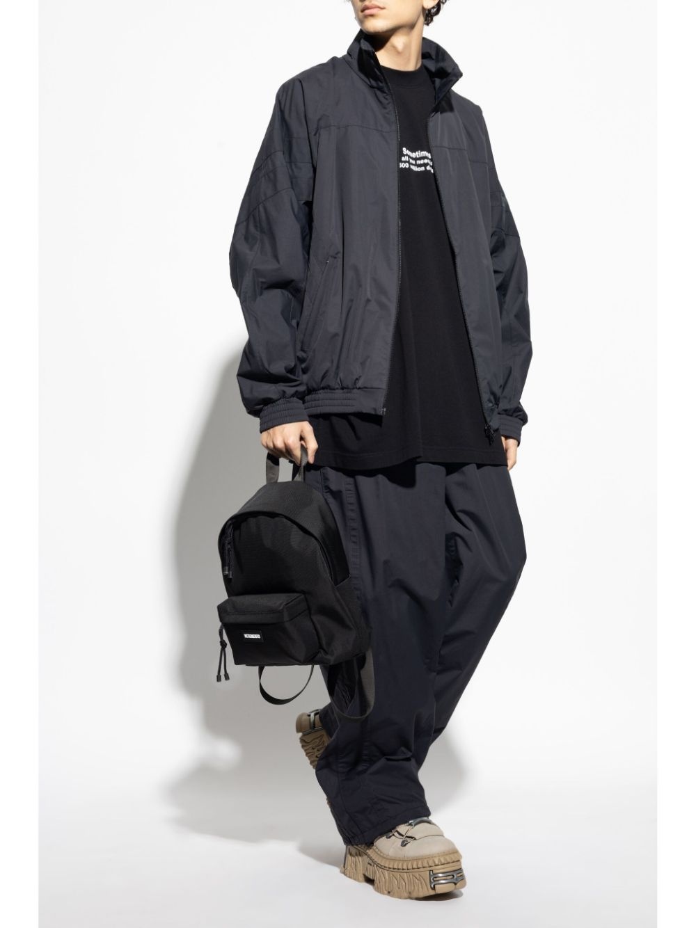 logo-embroidery track pants - 2