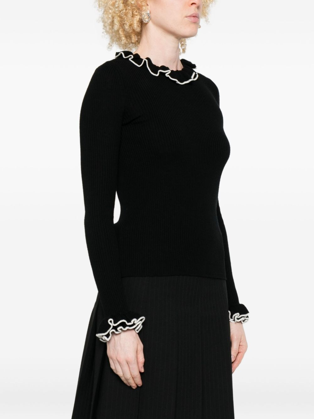 virgin wool knitted top - 3