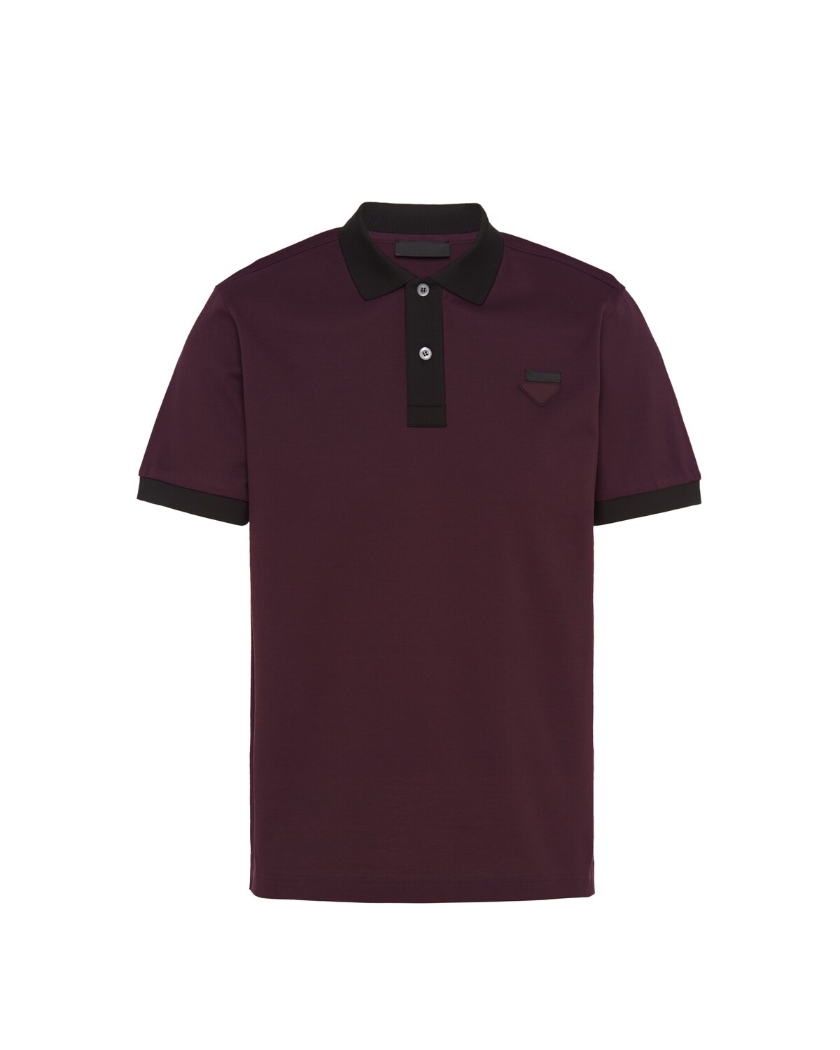 Two-tone piqué polo shirt - 1