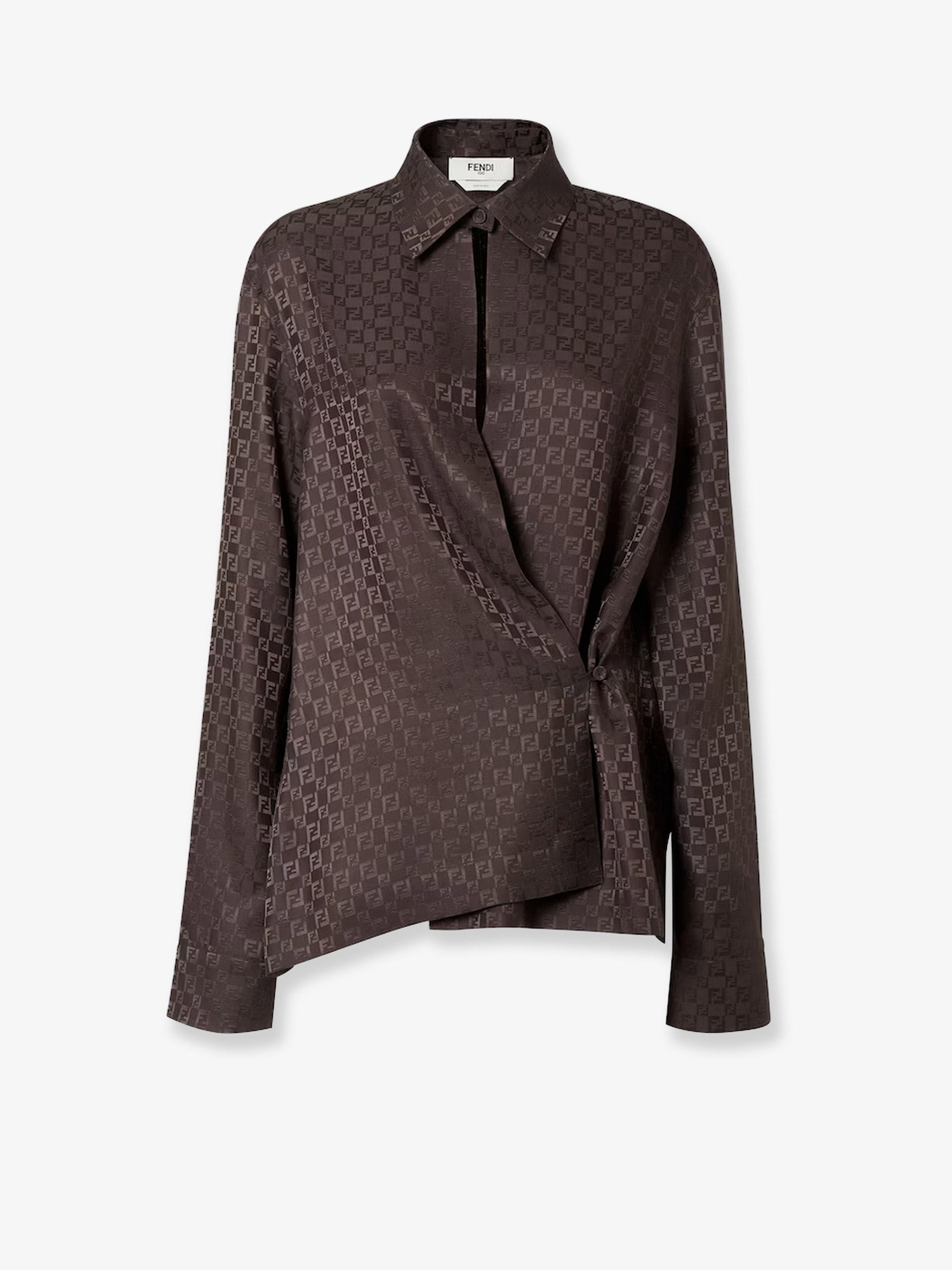 Fendi Silk Shirt With Ff Motif - 1