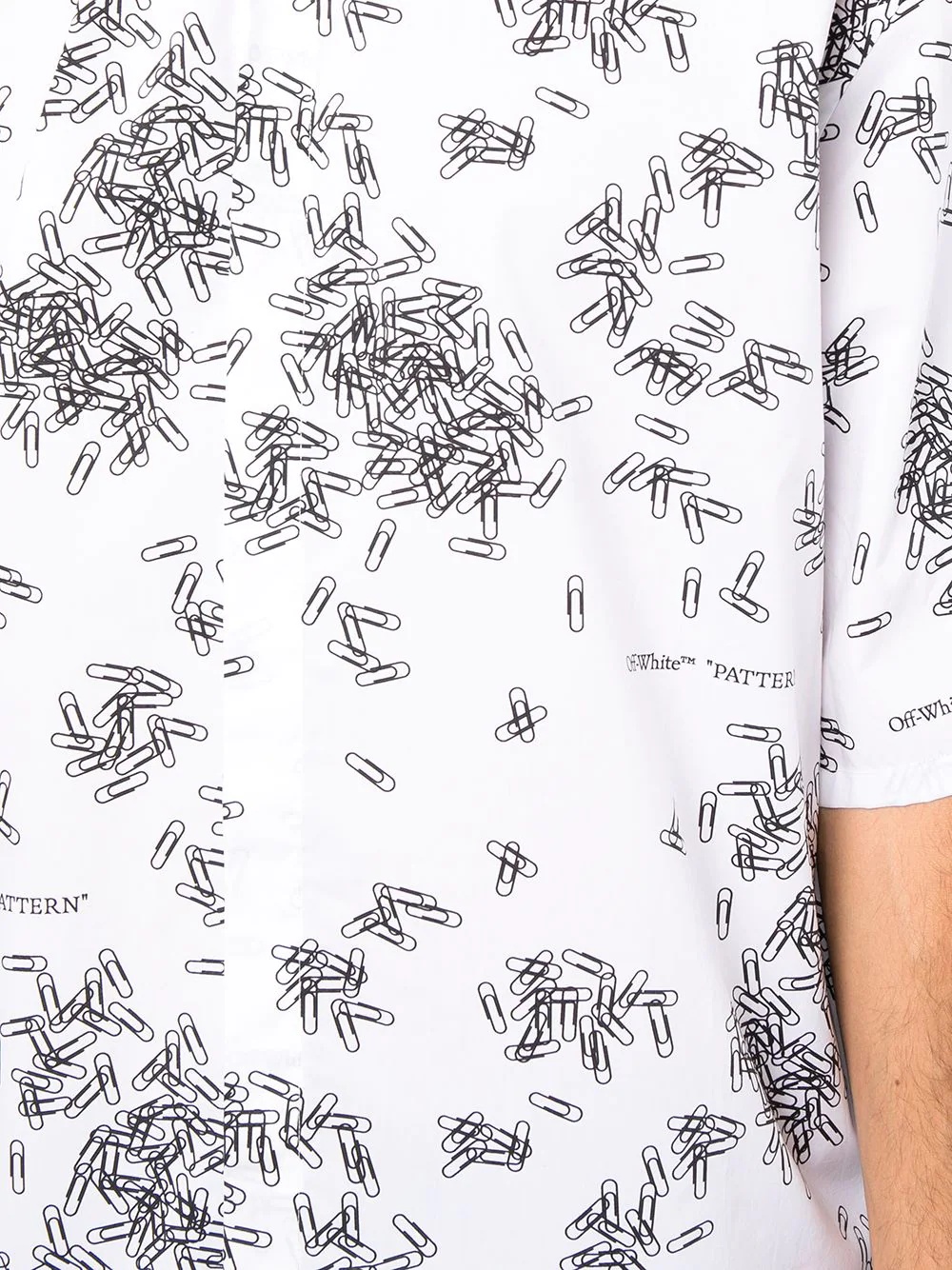 paperclip-print cotton shirt - 5