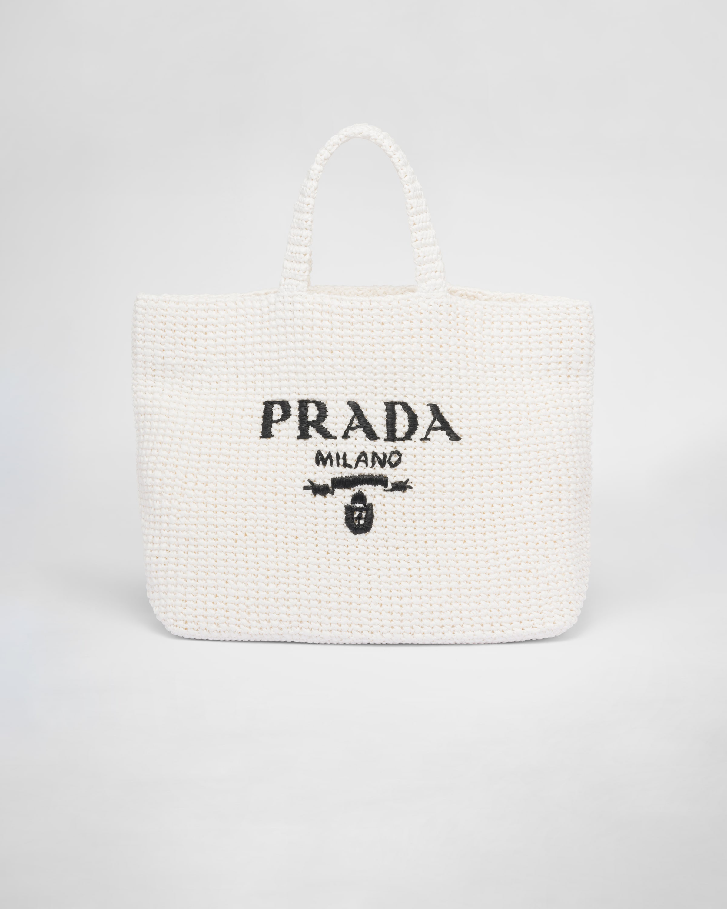 Shop Prada Crochet Tote Bag