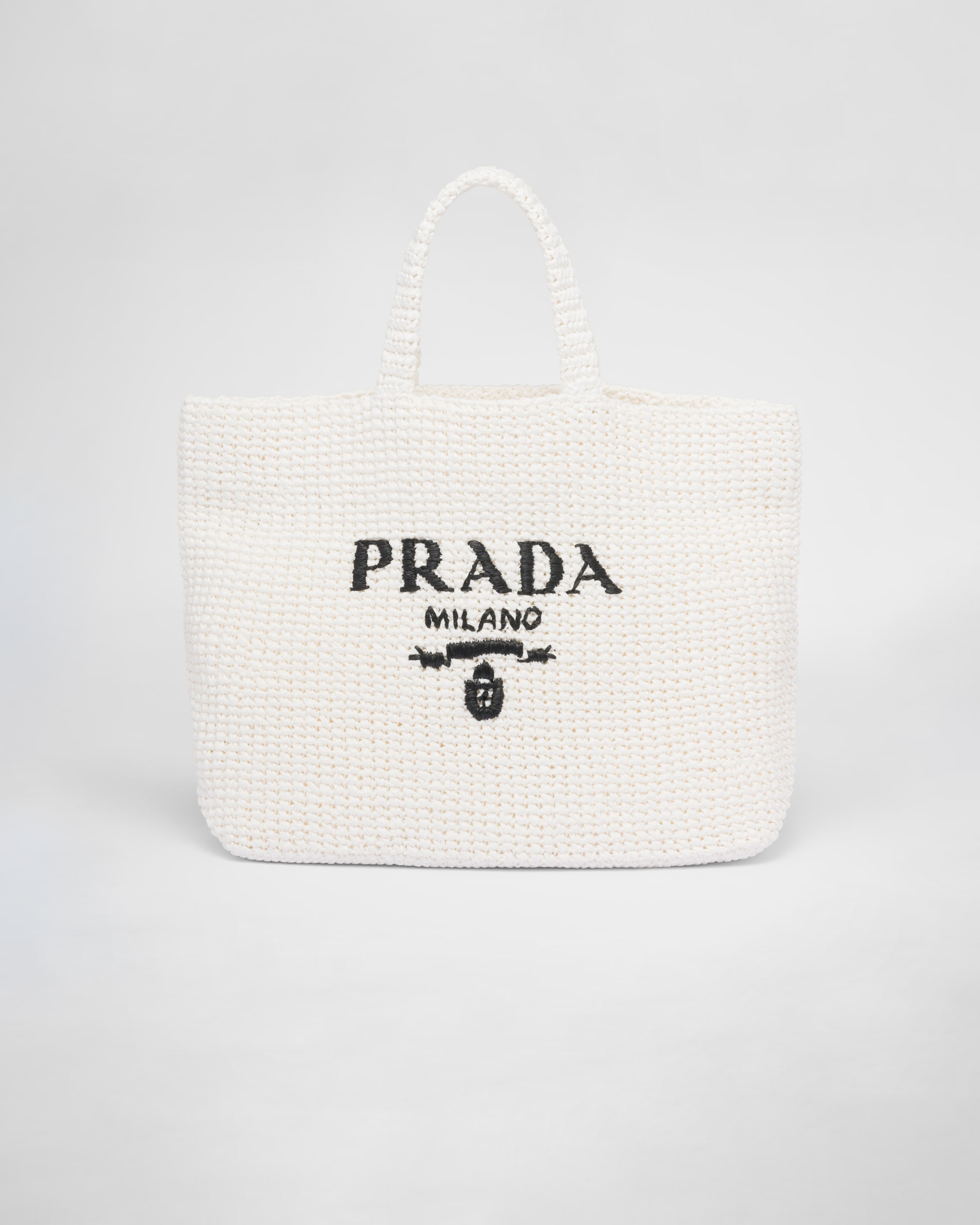 Prada Crochet Tote in Black