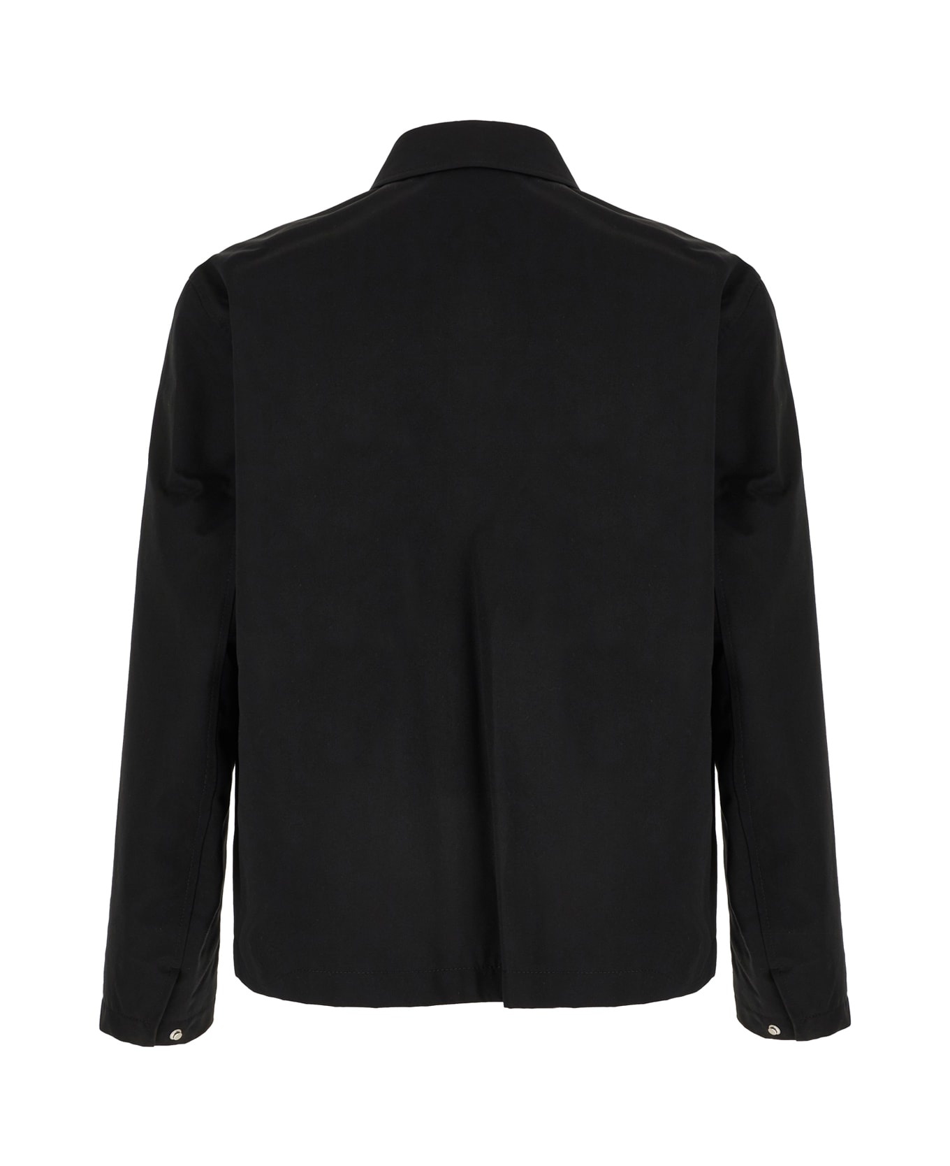 Black Cotton Jacket - 2