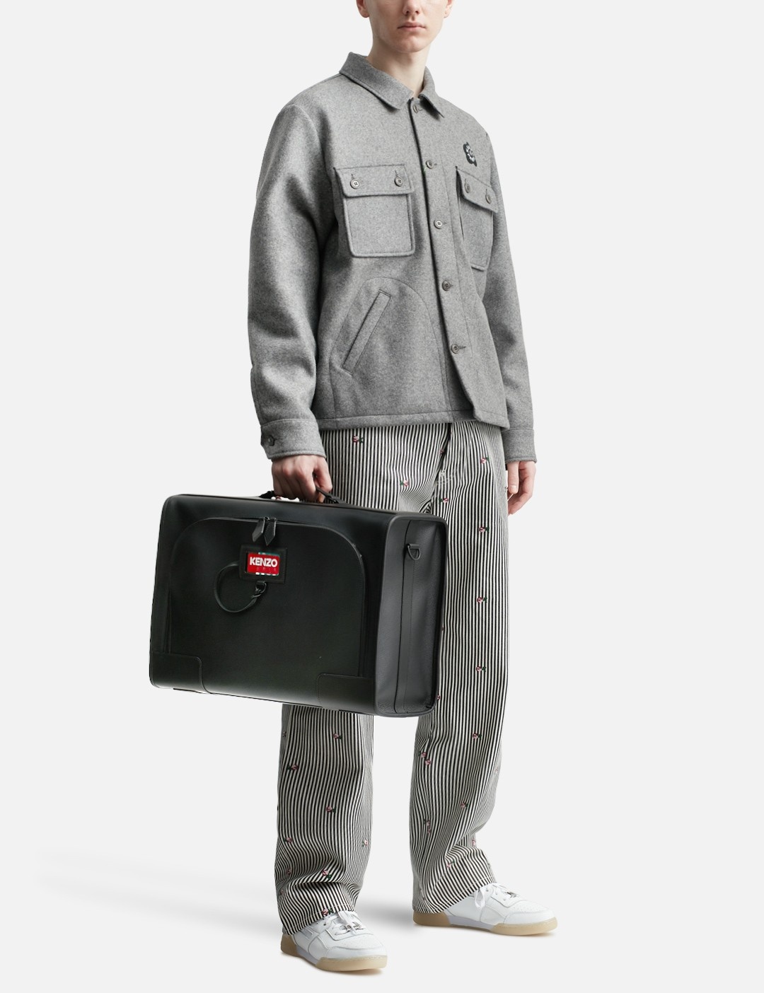 DISCOVER GRAINED LEATHER SUITCASE - 7