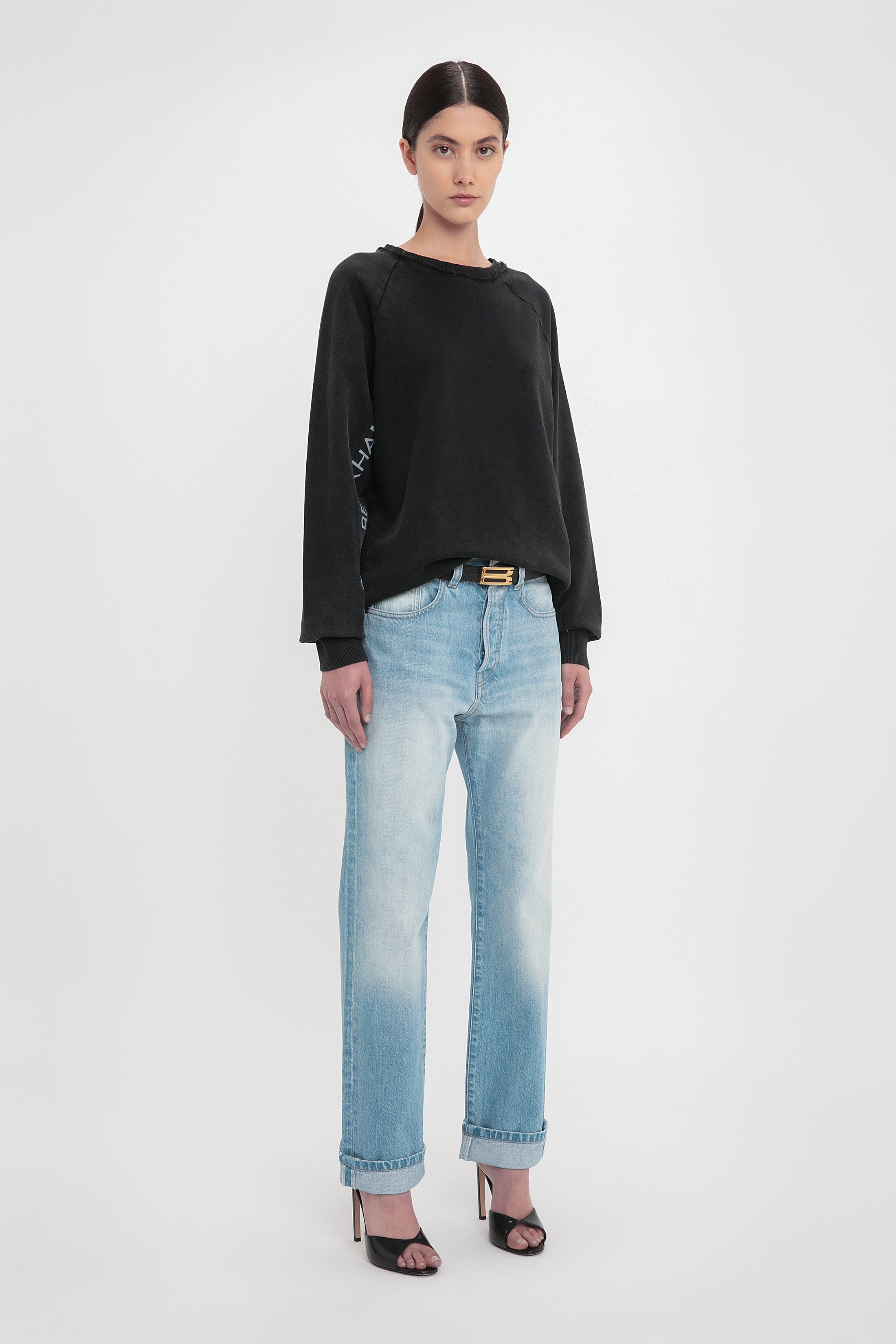 Branded Sweatshirt In Black - 3