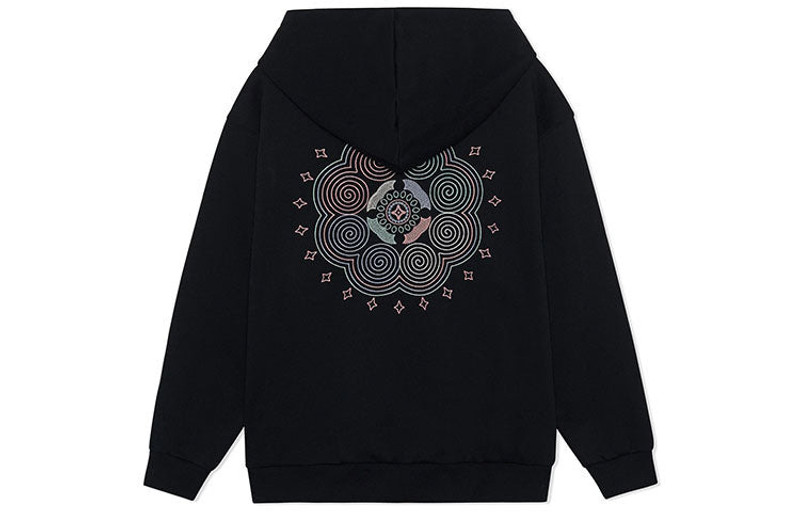 Li-Ning Li-Ning SS22 Stylish Loose Hoodie 'Black' AWDS220-1 outlook