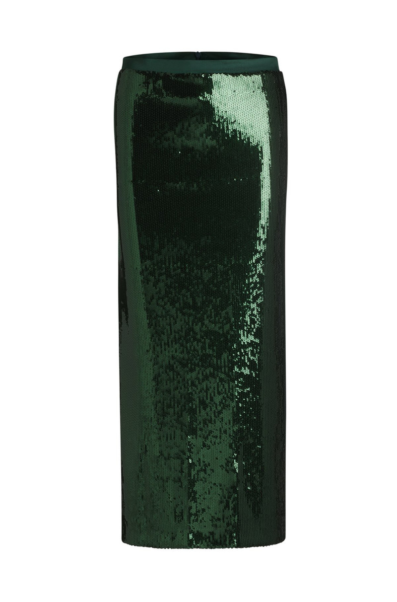 RELAXED-FIT MAXI SKIRT WITH SEQUIN EMBELLISHMENTS 1