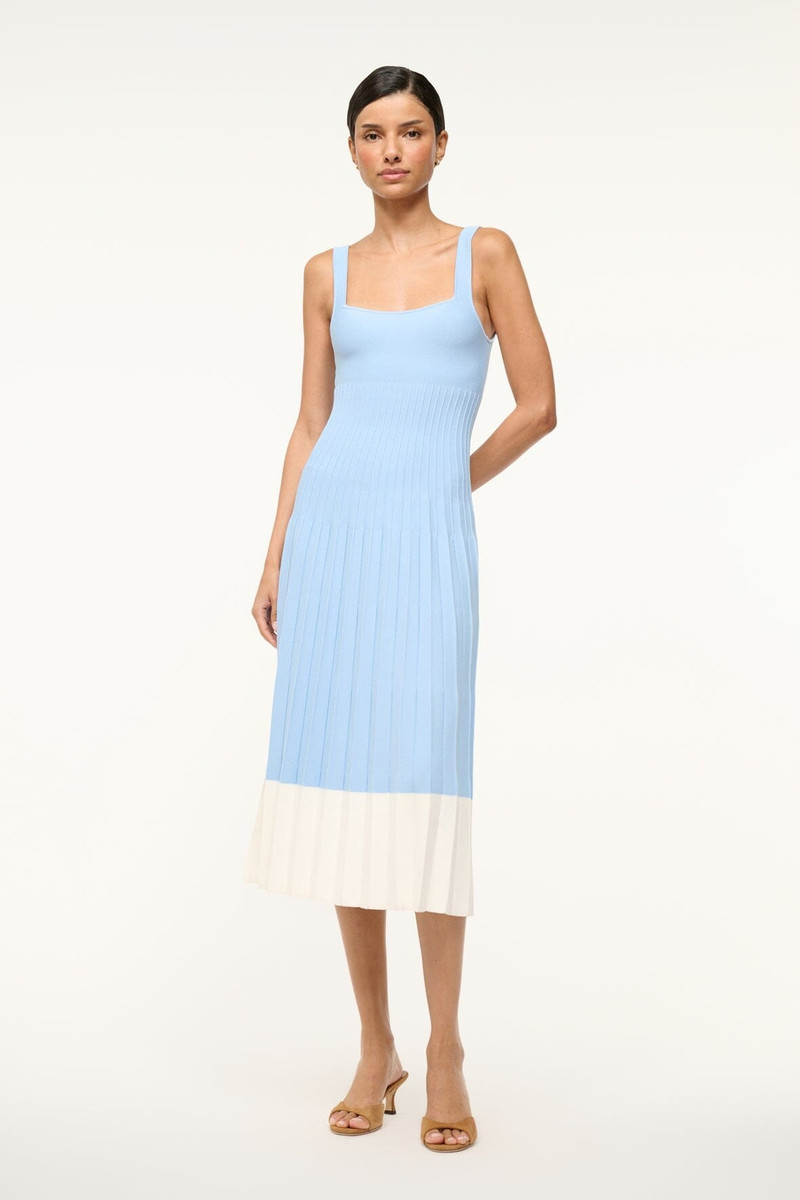 staud blue white dress STAUD Elle Dress main image 0