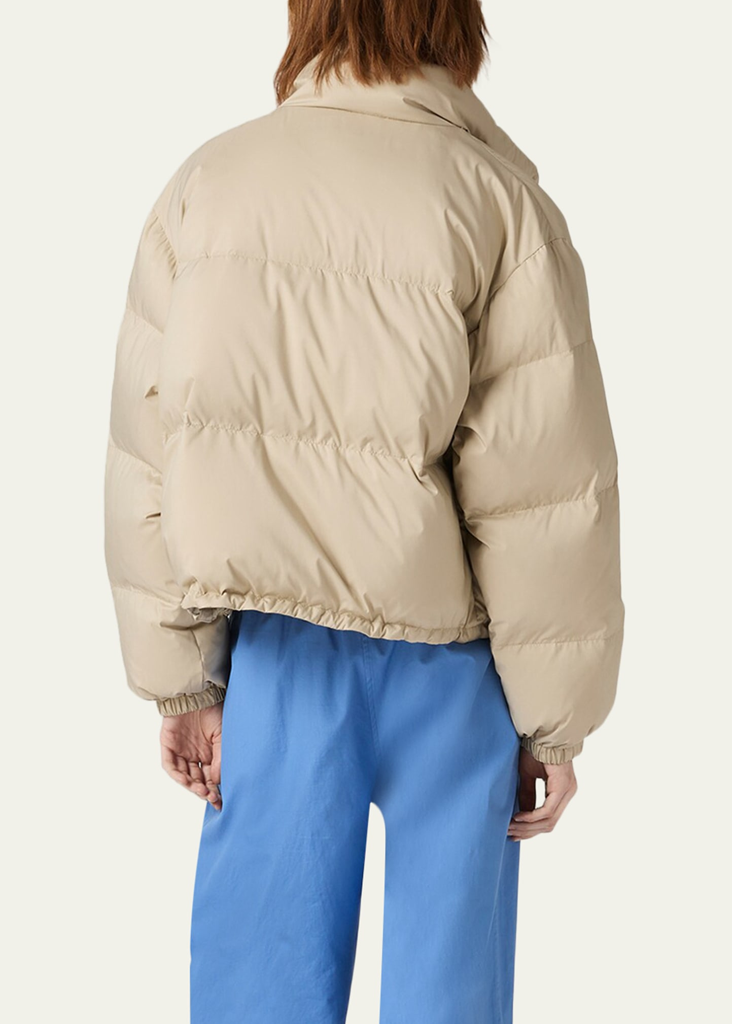 Oversized Ponge Puffer Jacket - 3