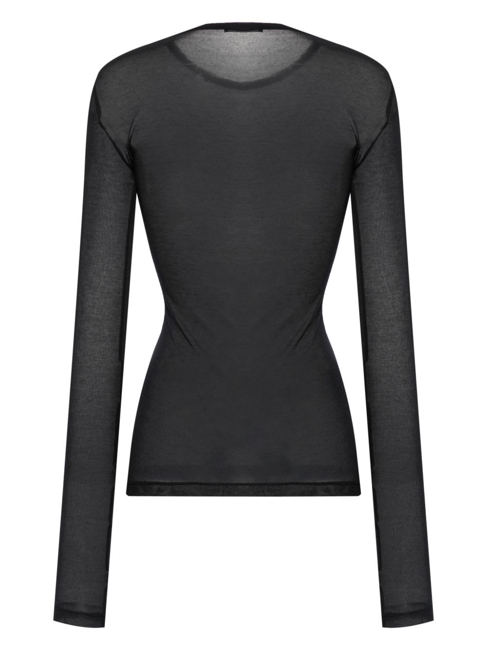 semi-sheer long-sleeve T-shirt - 2
