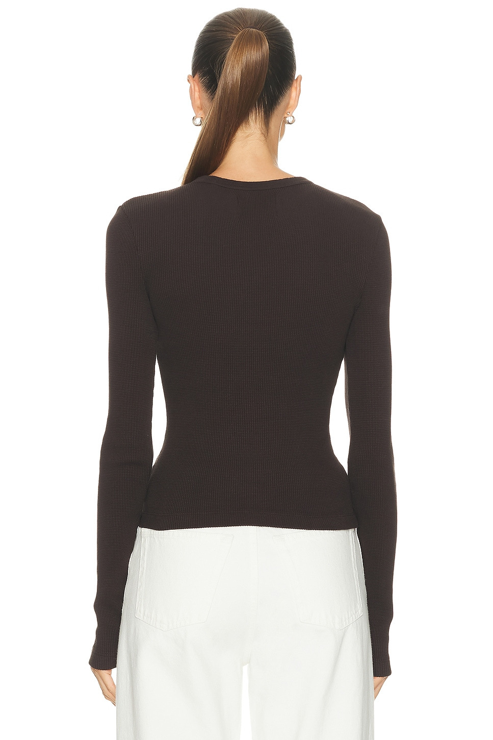 Pilar Waffle Crewneck Top - 3