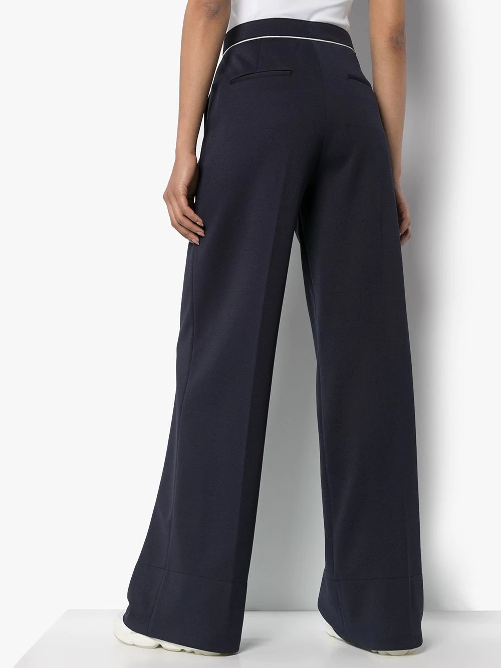 high-waisted flared trousers - 4