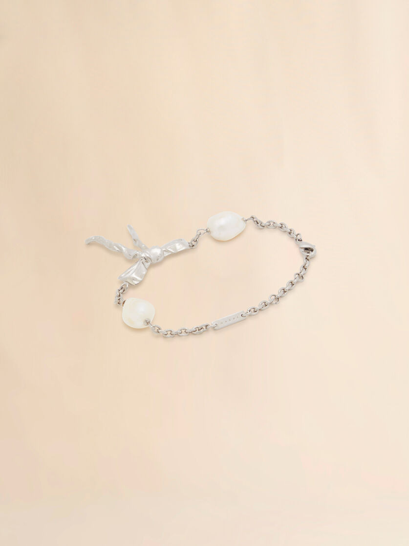 SILVER BOW BRACELET - 2