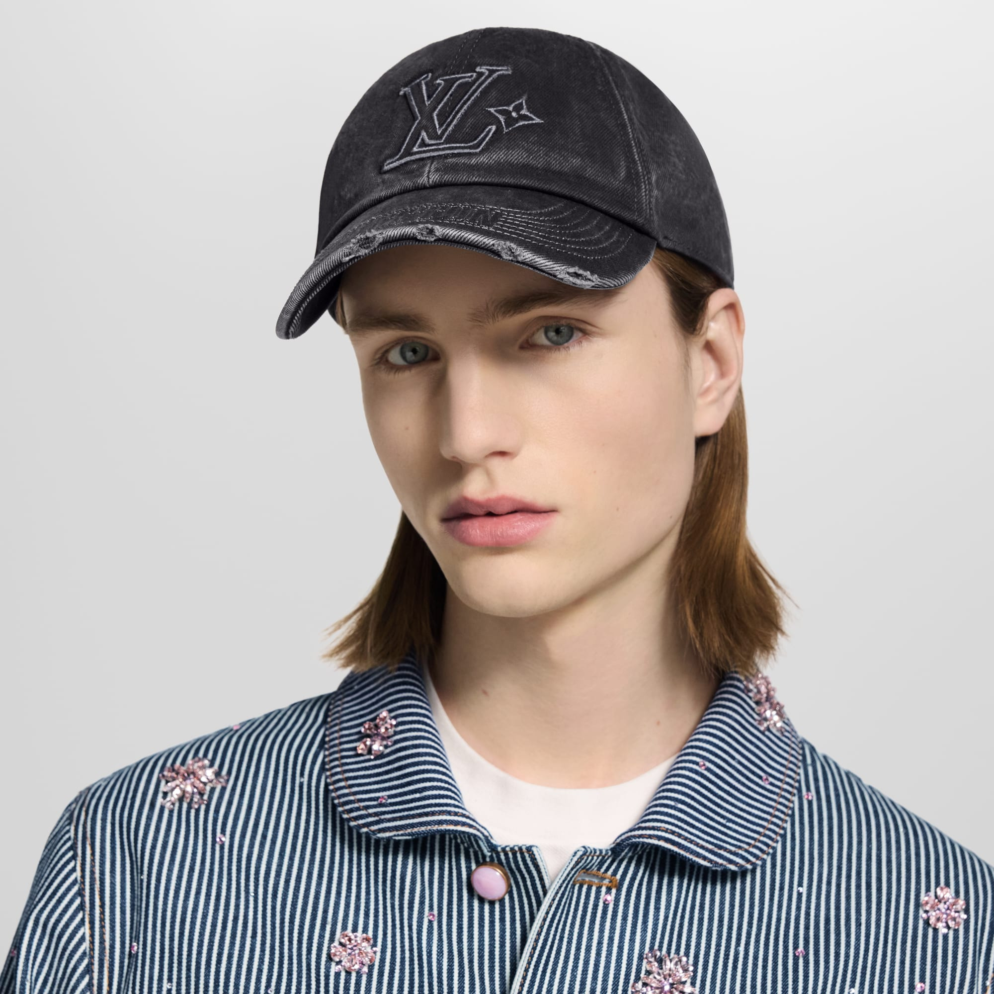LV Denim Washed Cap - 5