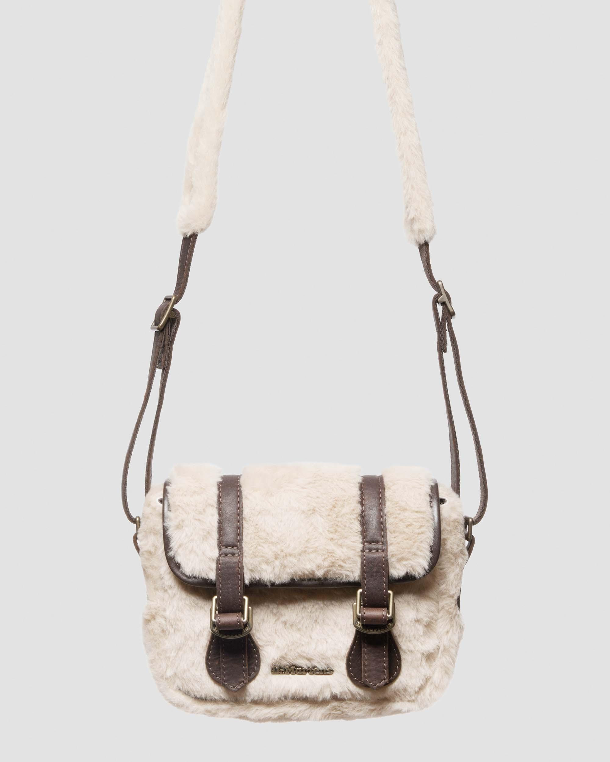 7 INCH SATCHEL Leather & Faux Fur Satchel - 4