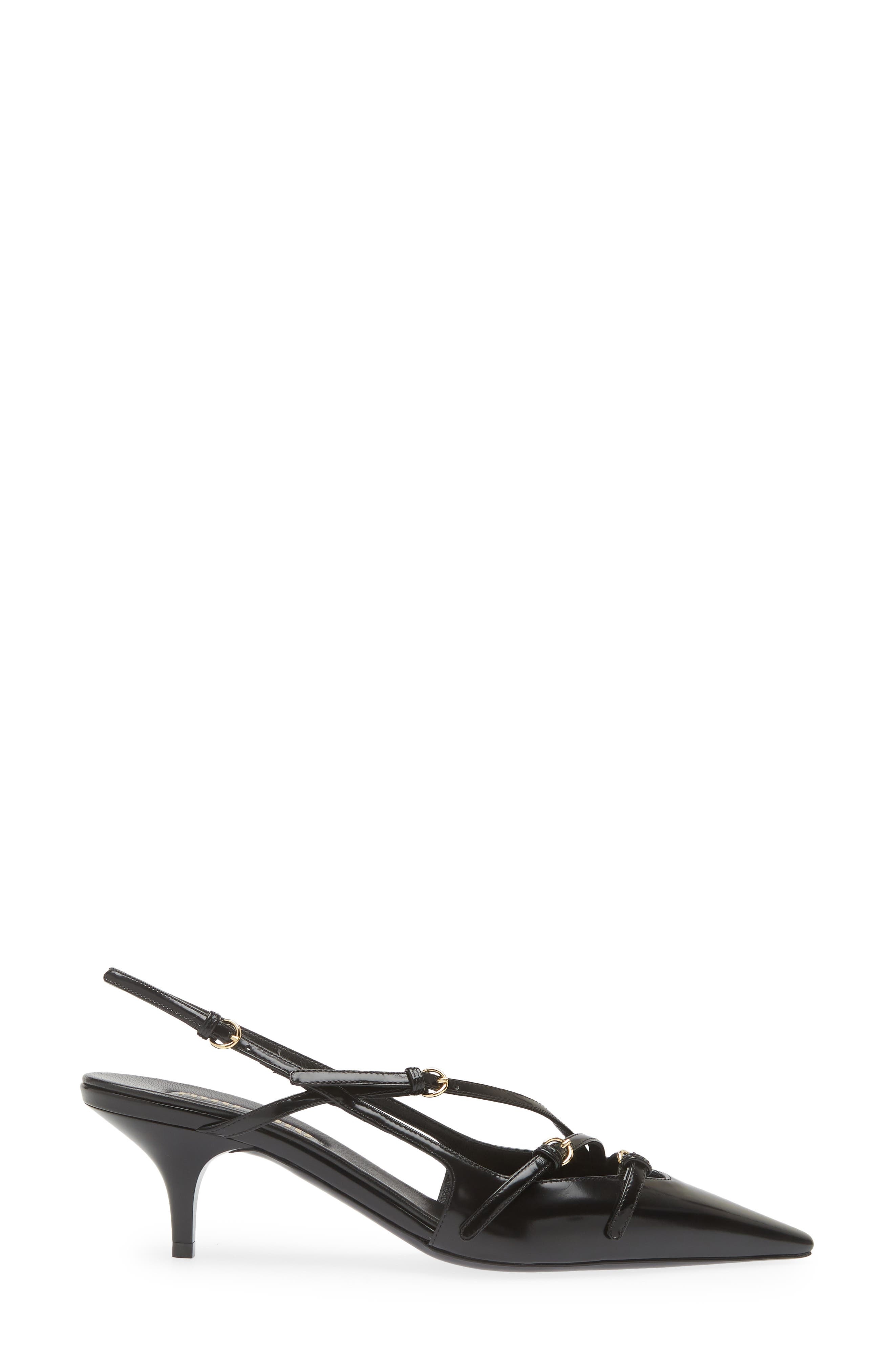 Show Kitten Heel Slingback Pump - 3