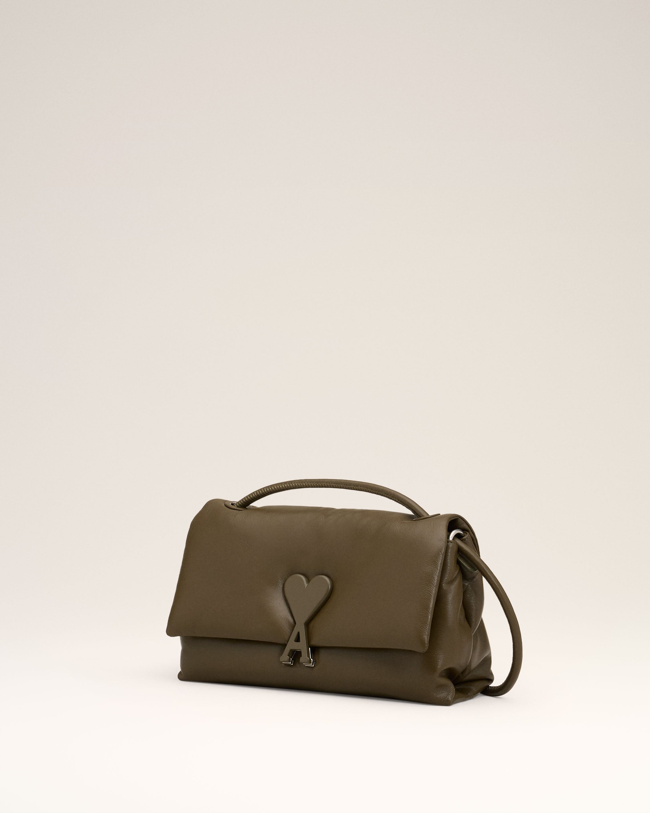 KHAKI LEATHER VOULEZ-VOUS BAG - 2