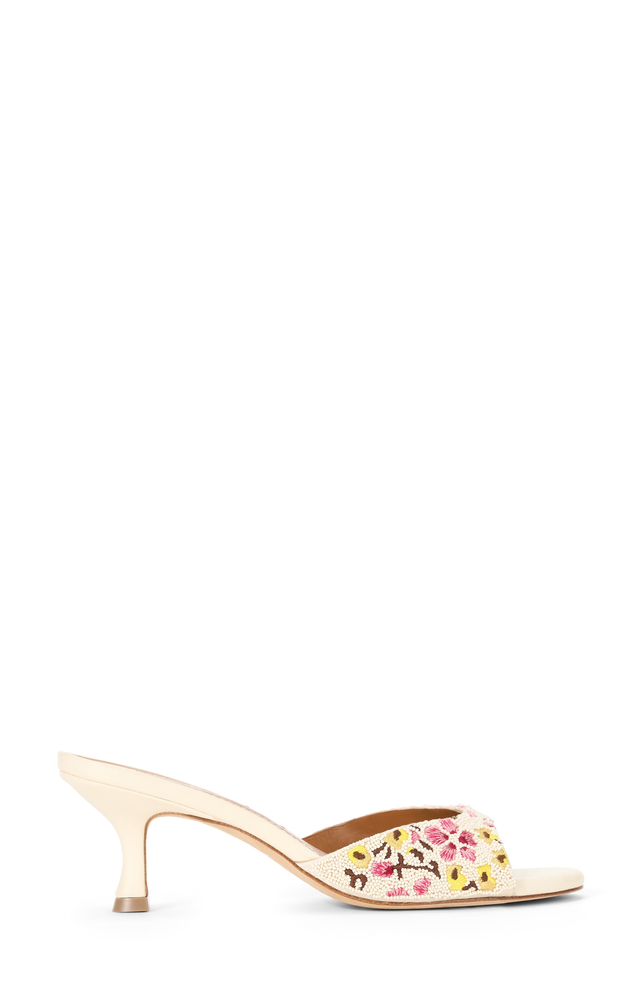 STAUD Brigitte Embellished Slide Sandal in Blossom Floral at Nordstrom - 3