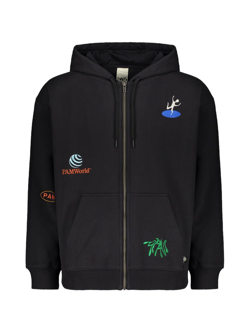 embroidery zip hoodie 1