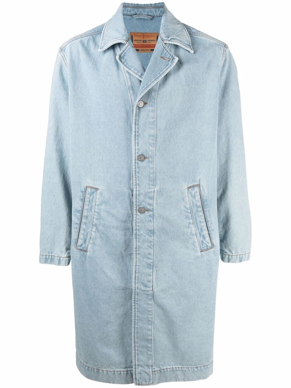 D-Roku-Long denim coat - 1