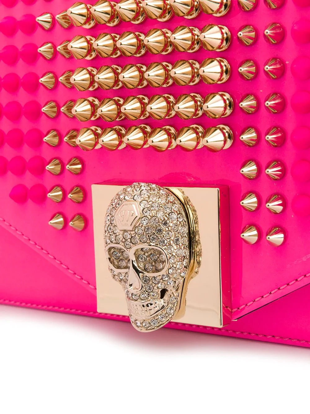 stud-embellished shoulder bag - 4