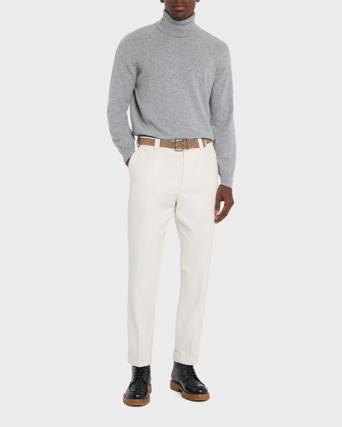 Men's Cashmere Turtleneck Sweater - 2