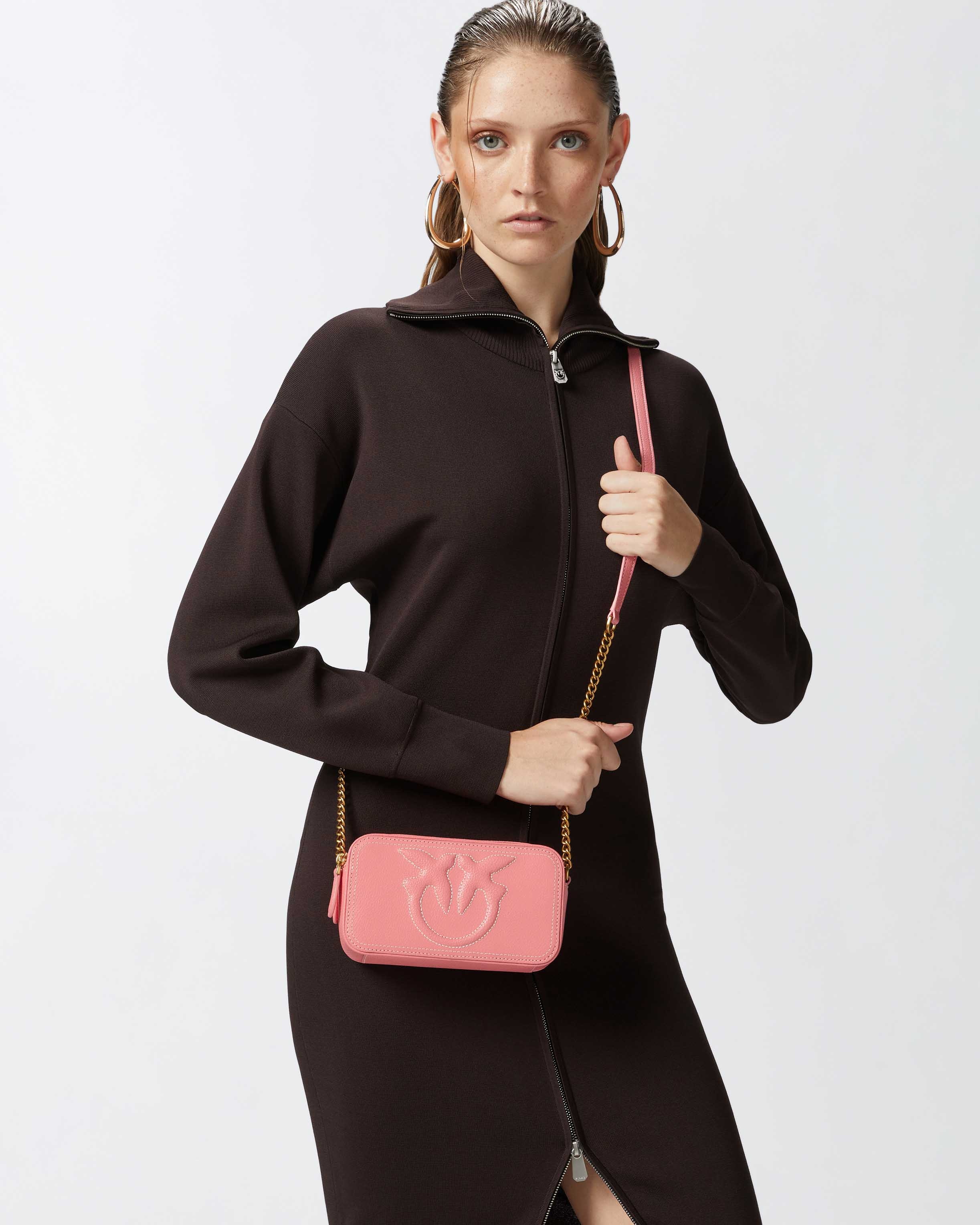 SMALL CROSSBODY BAG WITH RAISED LOVE BIRDS LOGO - 5