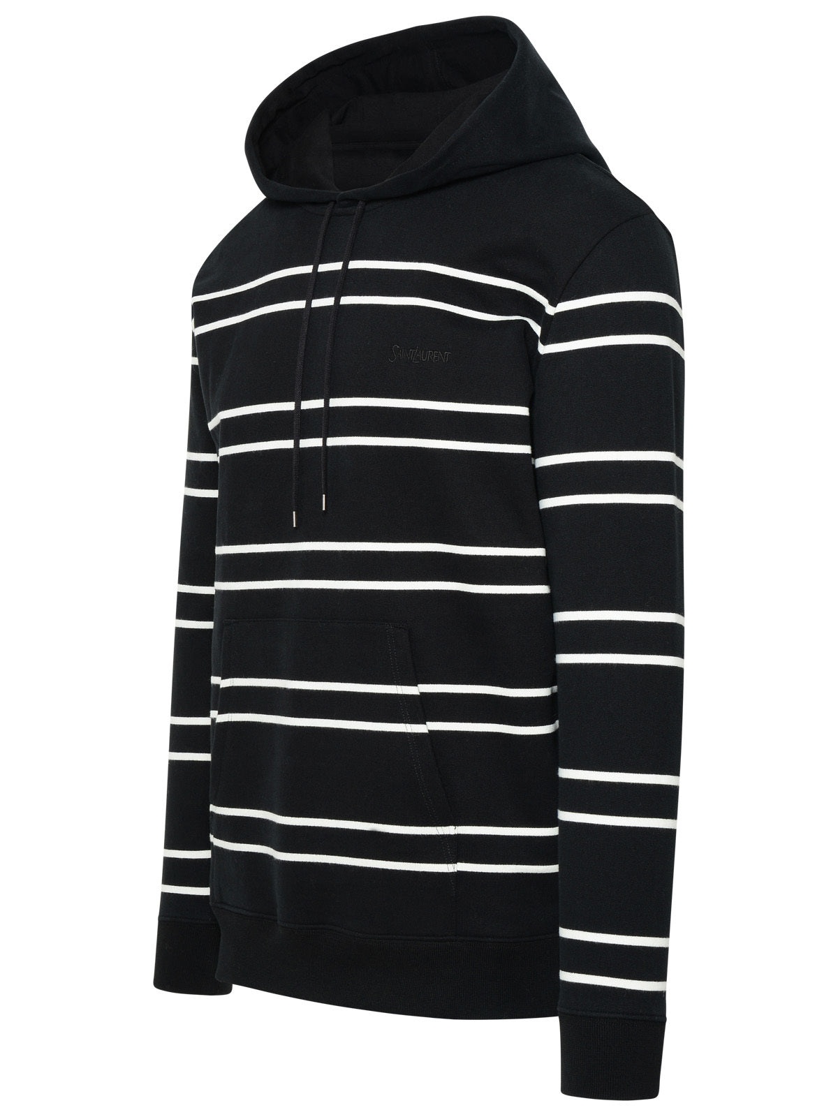 Saint Laurent Man Black Cotton Sweatshirt - 2