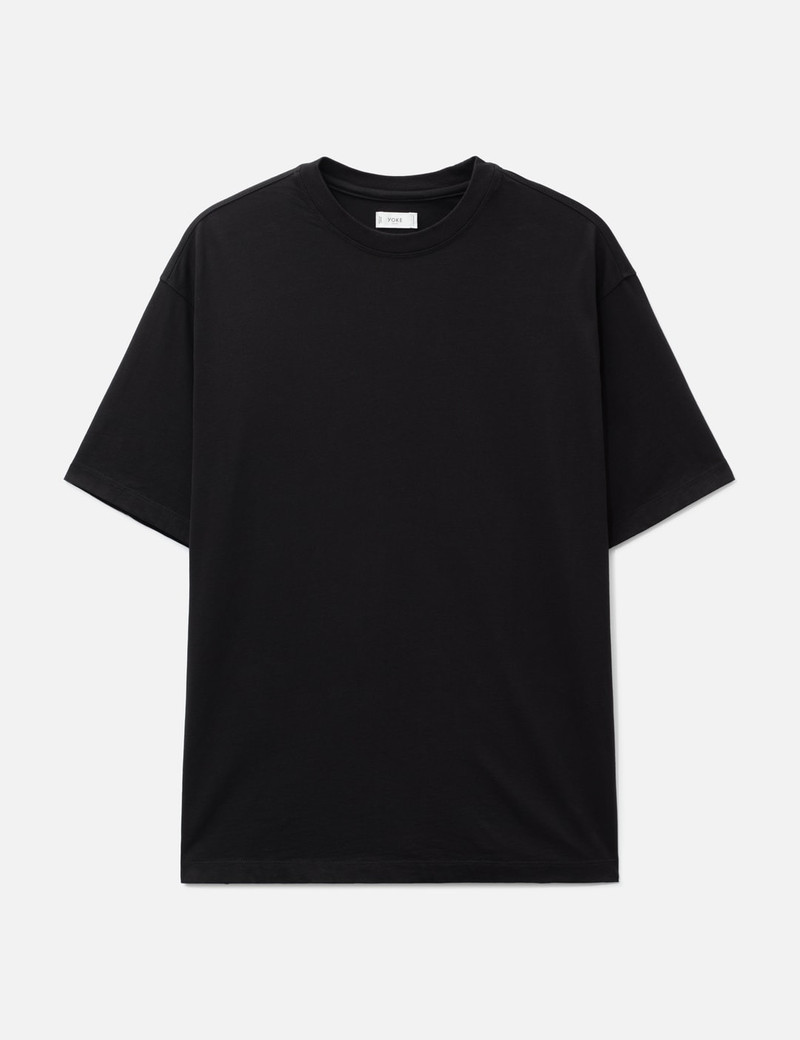 SUVIN COTTON YOKE T-SHIRT 1