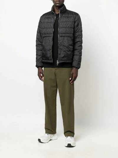 Moncler Pouctal logo-print reversible quilted jacket outlook