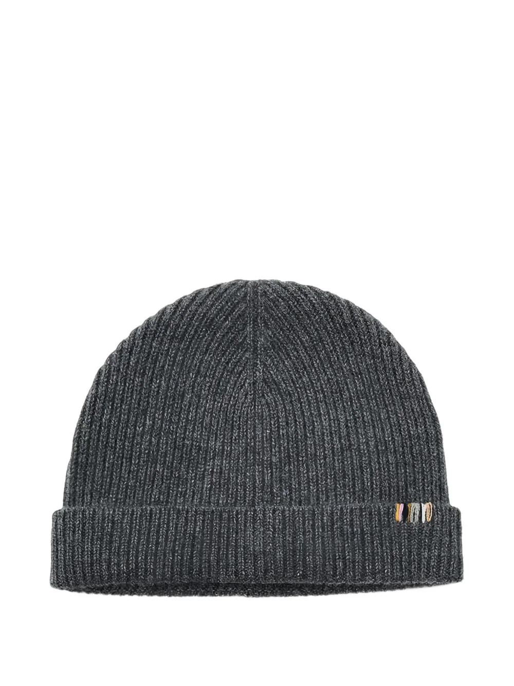 ribbed-knit beanie hat - 1