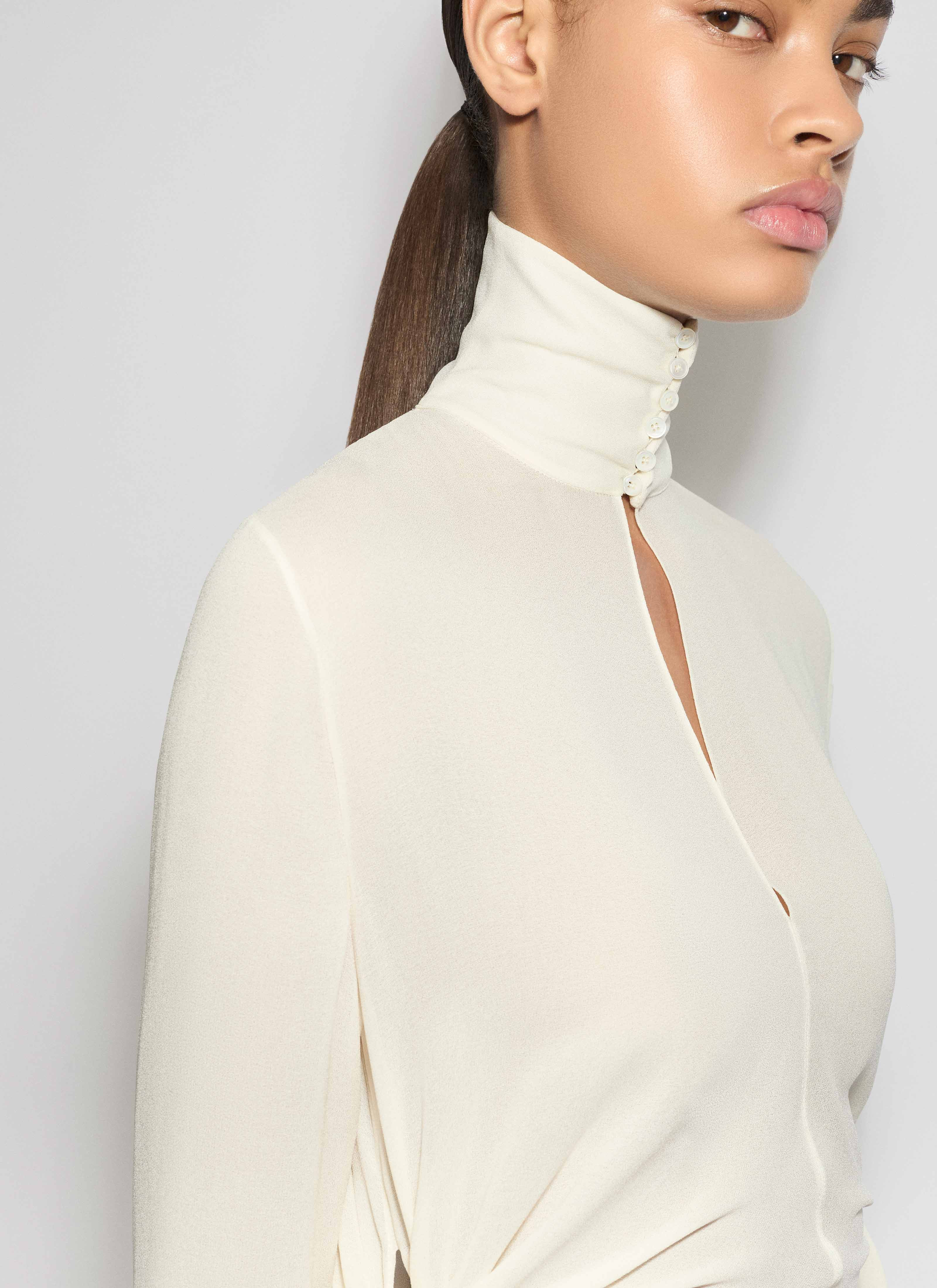 GEORGETTE BLOUSE WITH BOWS - 6