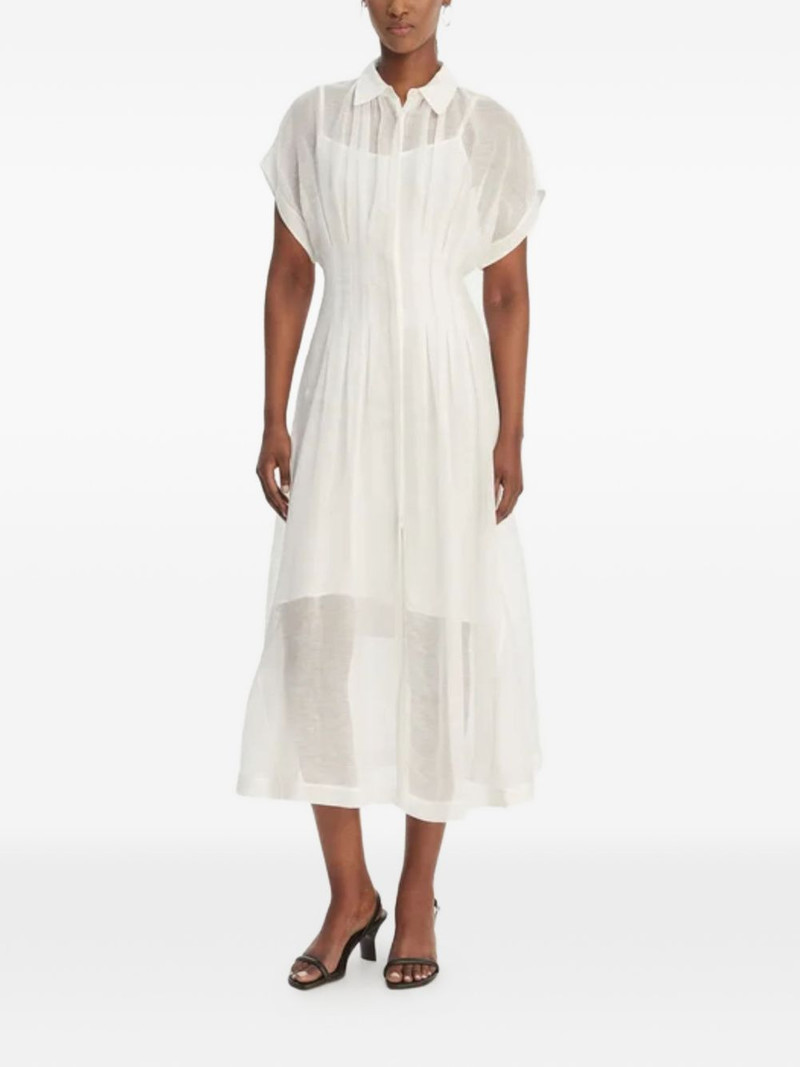 BOSS pleated shirt midi dress outlook