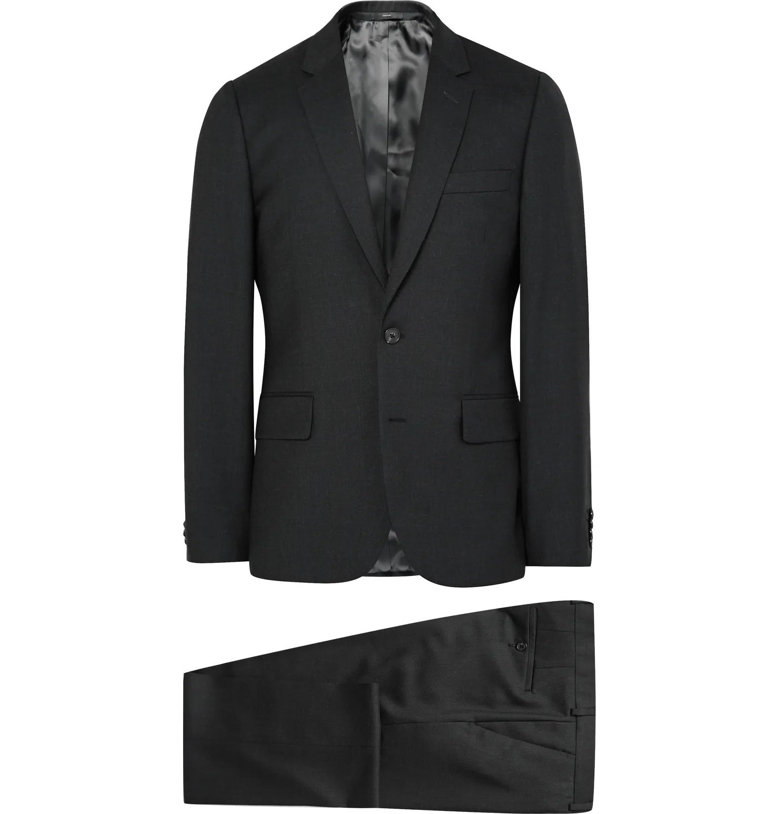 Grey A Suit To Travel In Soho Slim-Fit Wool Suit - 1