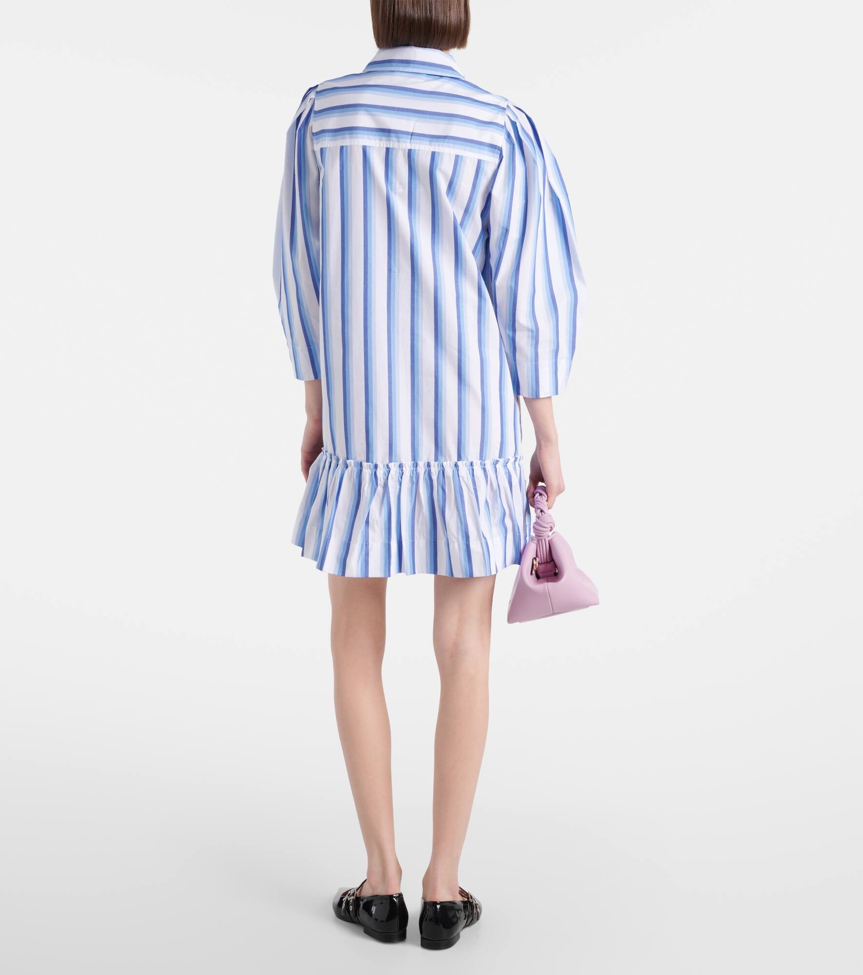 Striped cotton minidress - 3