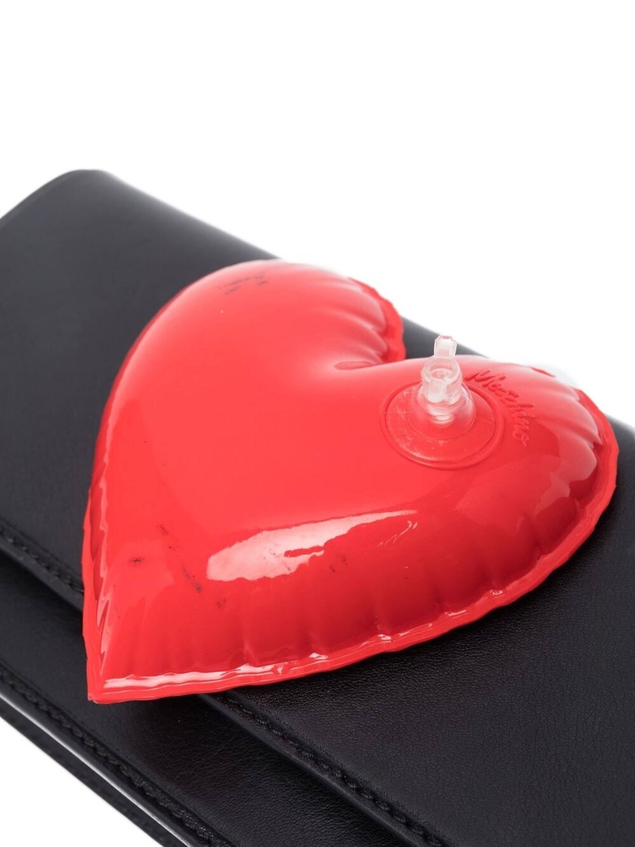 insufflated-heart clutch bag - 4