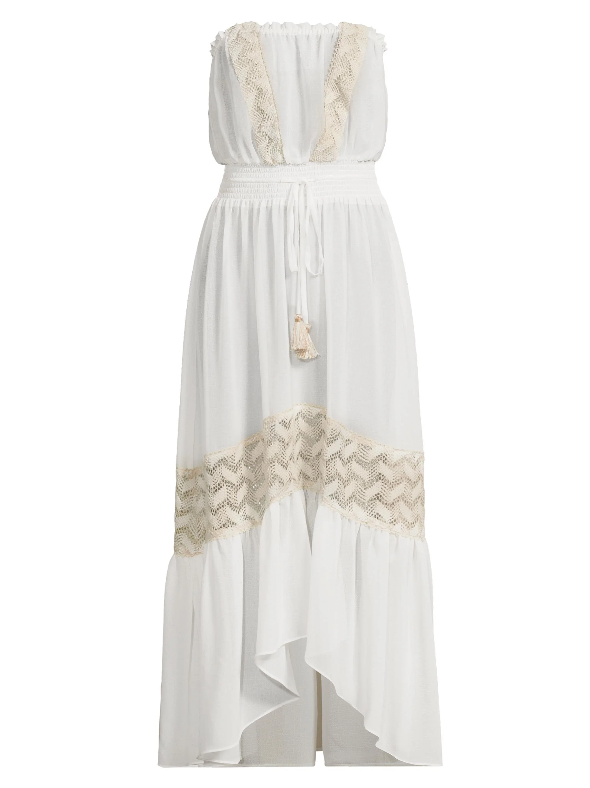 Women's Dorian Strapless Maxi Dress - White Neutral - 1
