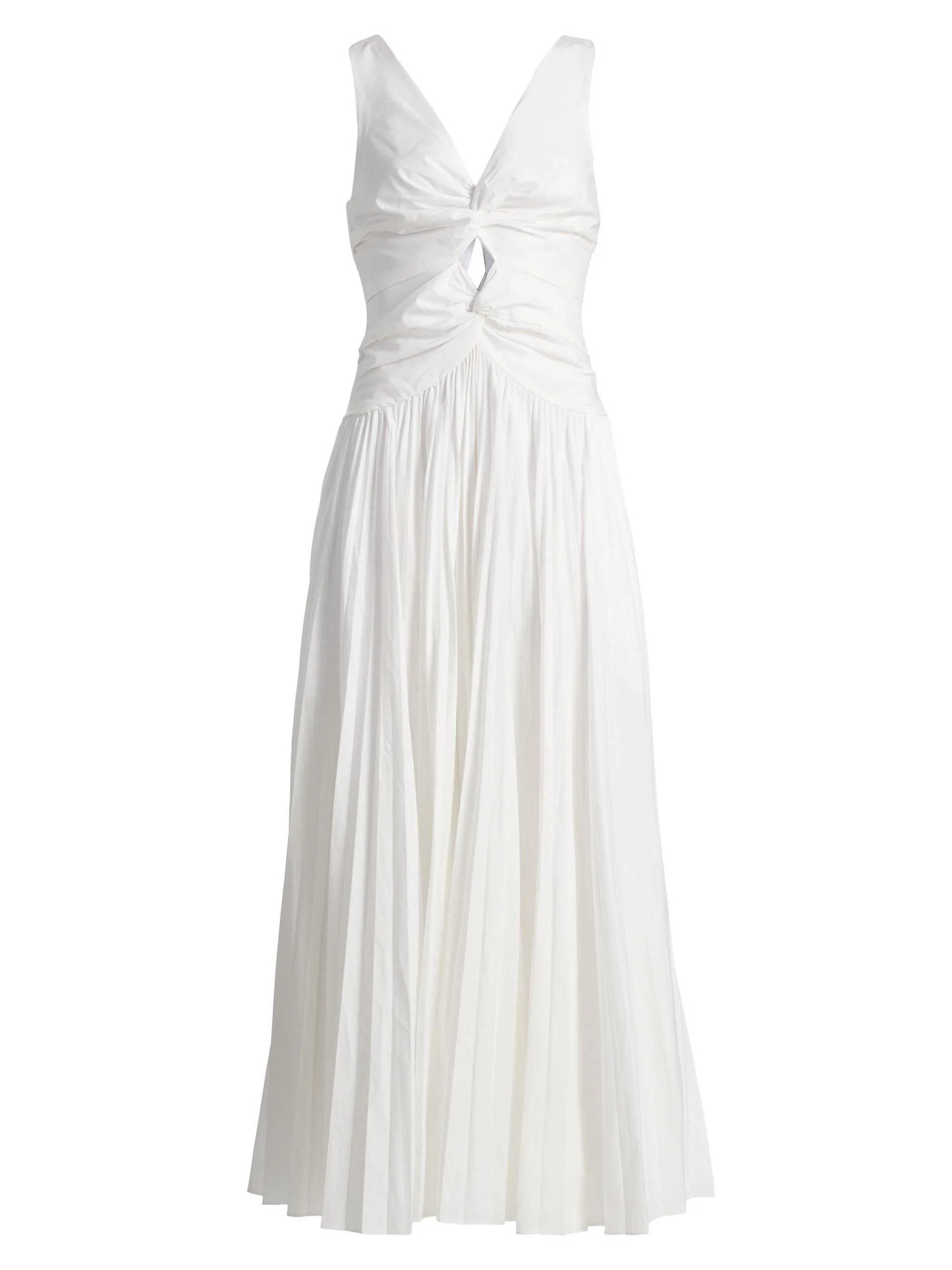 Women's Vivianne Center Twist Midi-Dress - White - 1