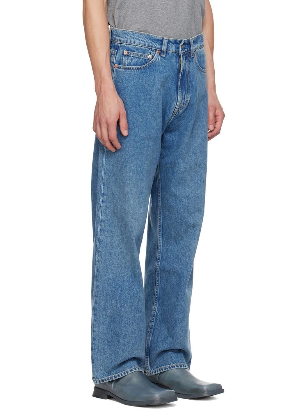 Blue Third Cut Jeans - 2