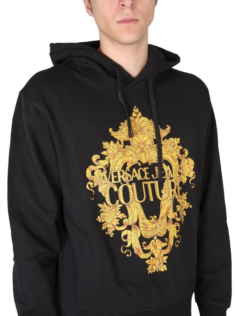 VERSACE JEANS COUTURE LOGO HOODIE - 4