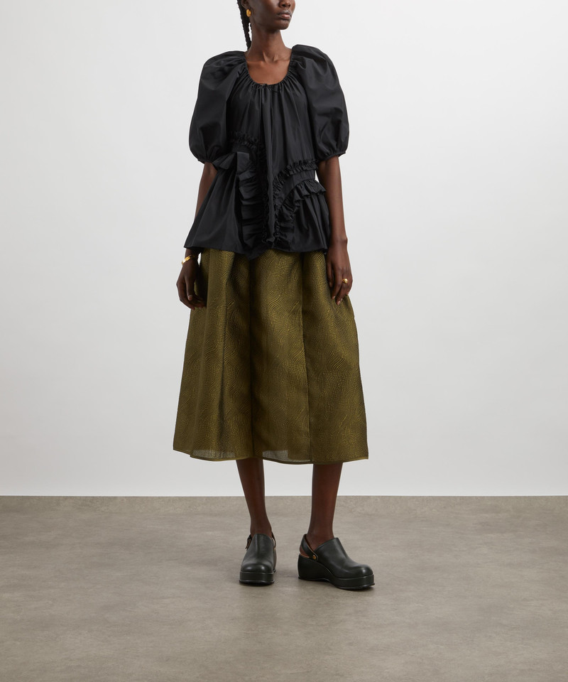 CECILIE BAHNSEN Arabella Faille Top outlook