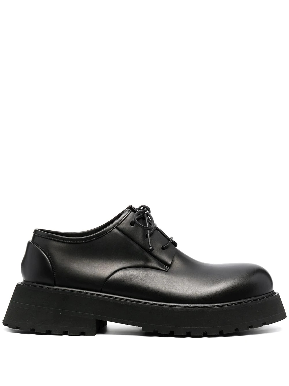 lace-up leather derby shoes - 1