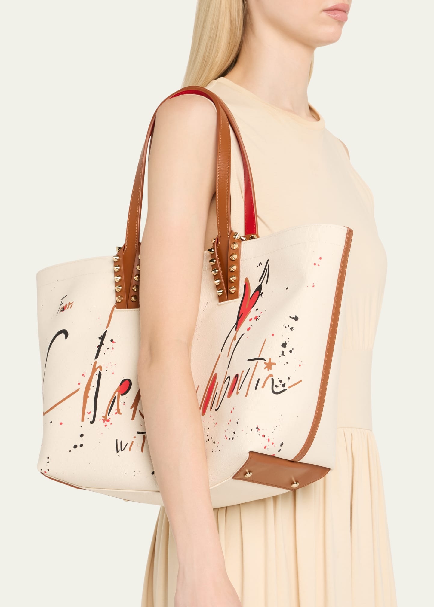 Cabata Small Beach Splash Logo Tote Bag - 2