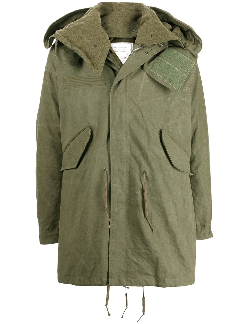 hooded fishtail parka - 1