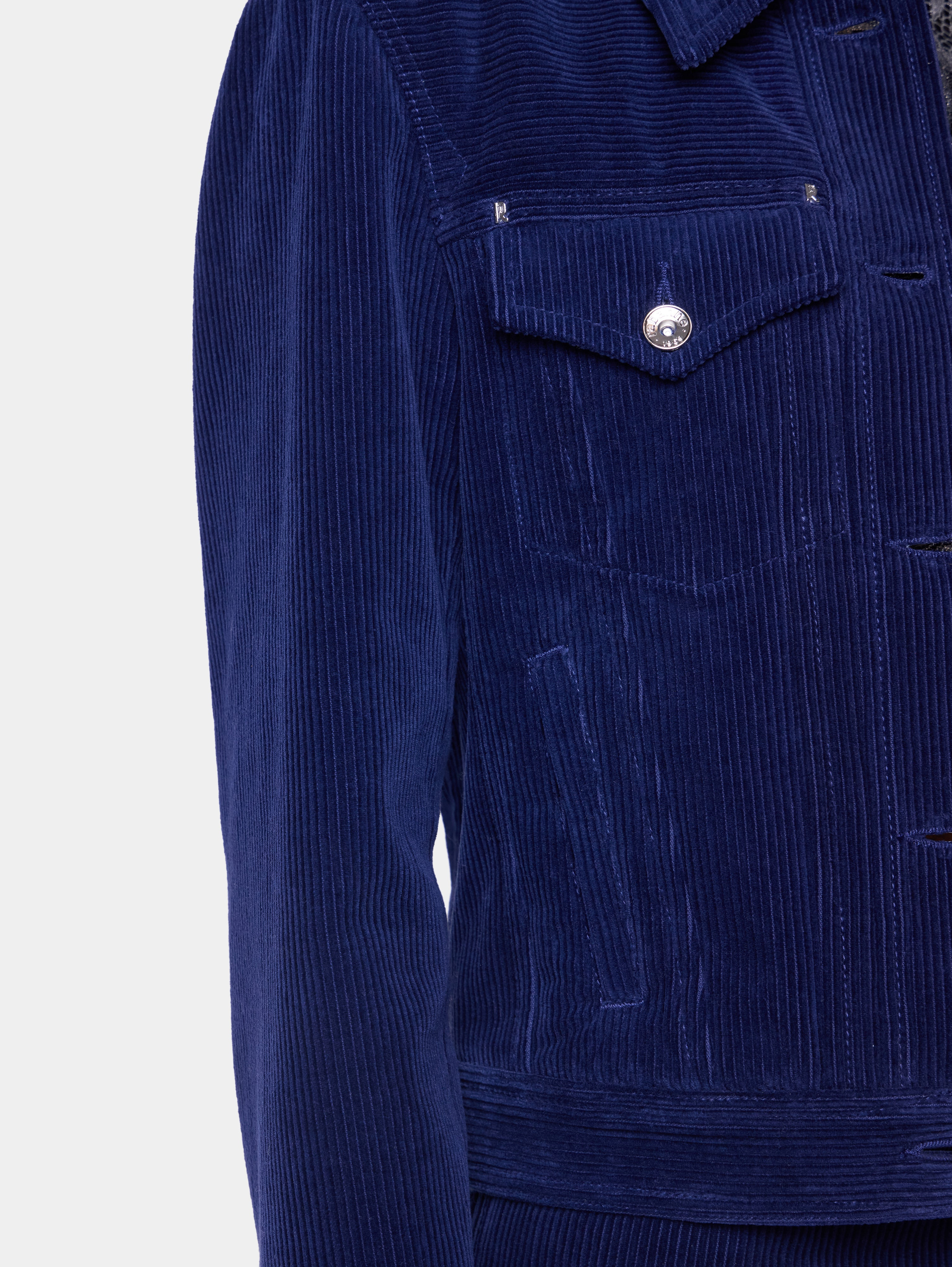 TRUCKER JACKET IN VELVET - 4