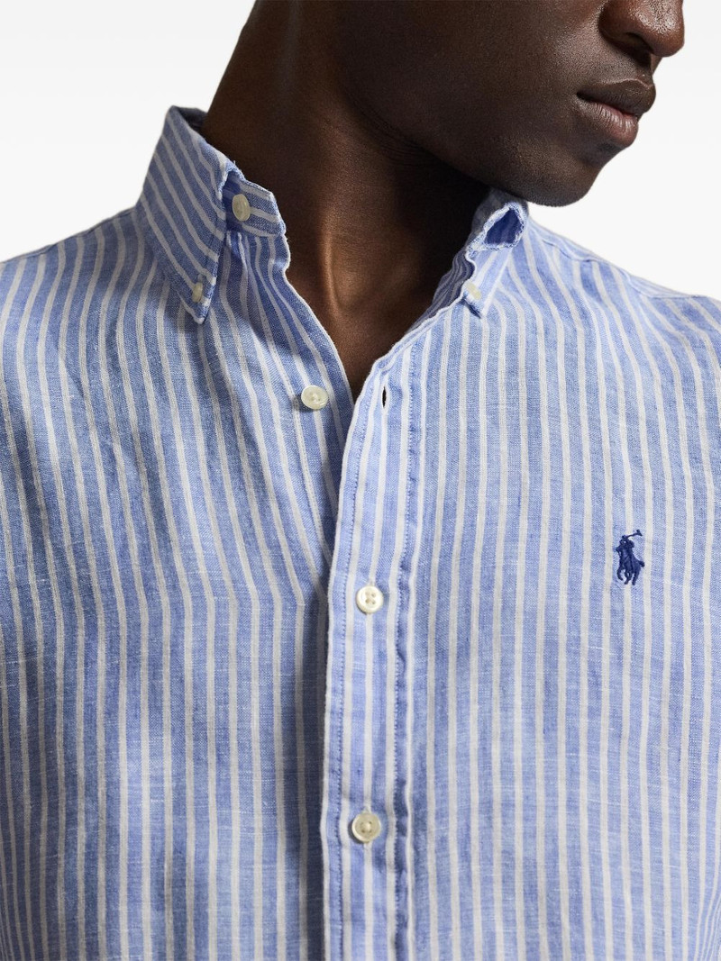 Pony striped linen shirt 5