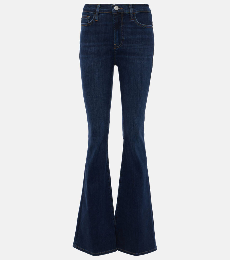 mid-rise flared jeans 1